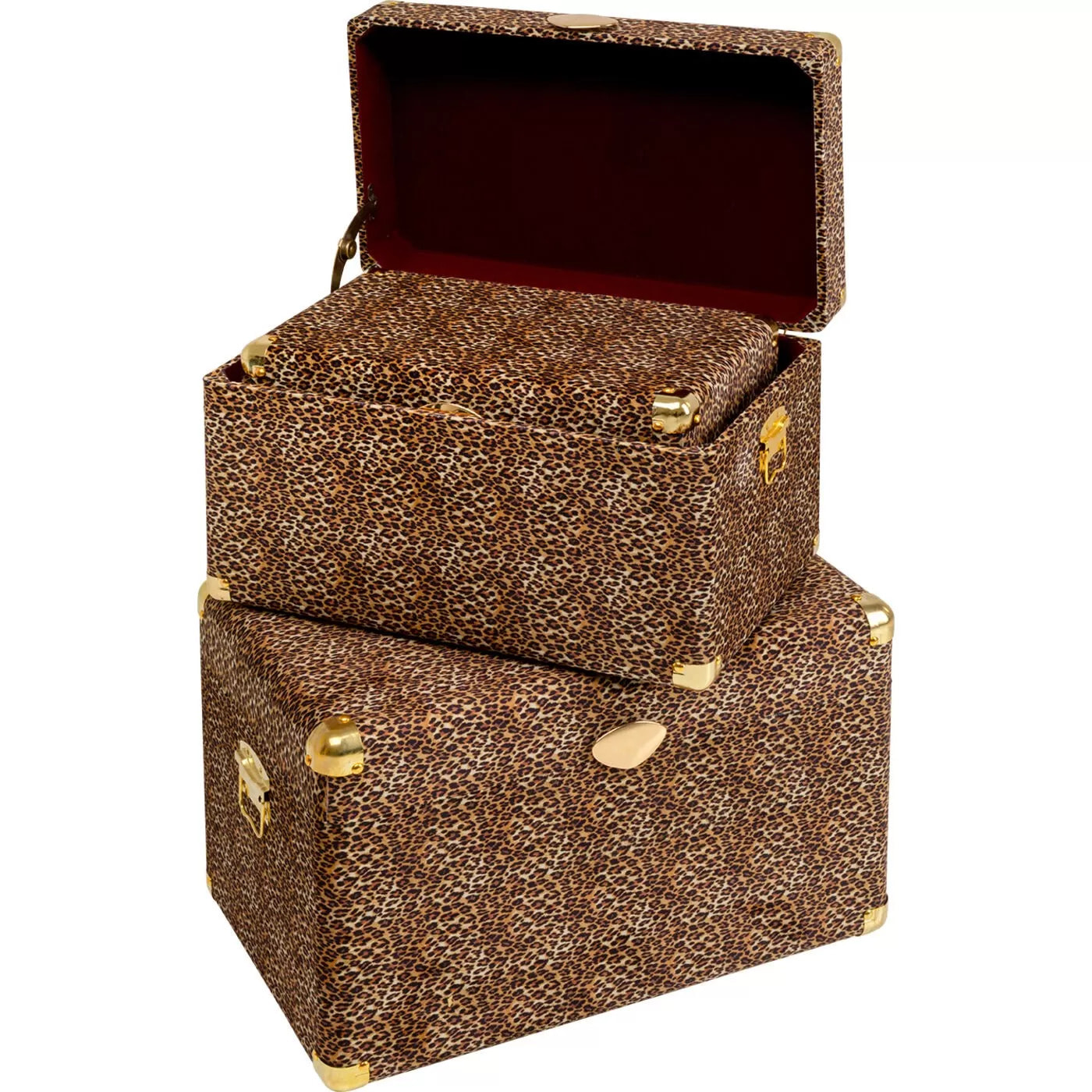Coffres Wild Animal léopard set de 3 Kare Design