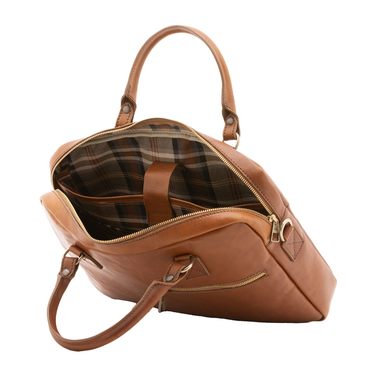 Borsa a mano  unisex In Vera pelle Made in Italy 38x28x7 cm