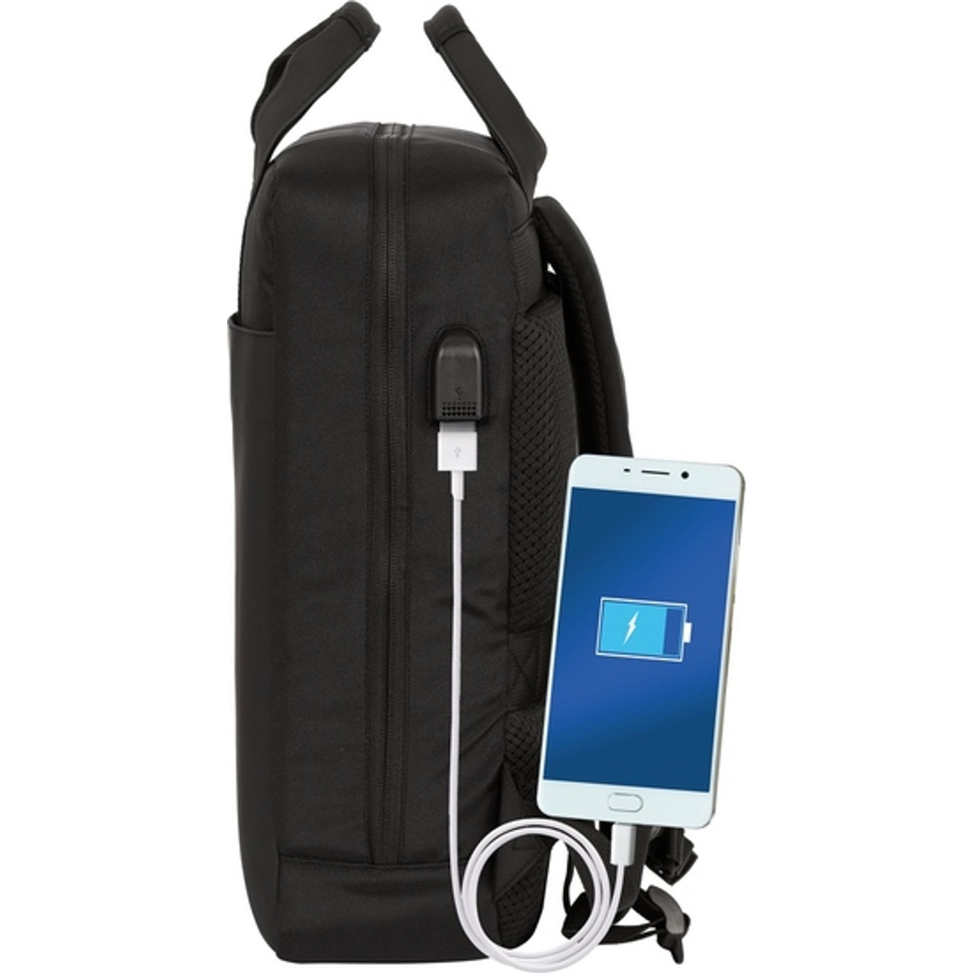 Mochila business para portátil 13" con conector usb 29x11x39 cm