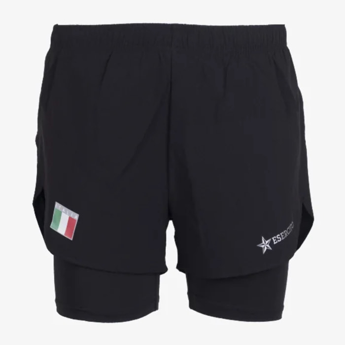 Pantaloncini Esercito running neri donna