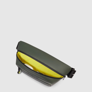 Piquadro Marsupio in tessuto gommato resistente all'acqua con tasca per AirPods® e protezione RFID