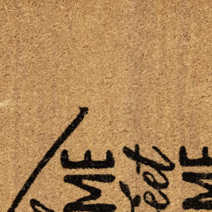 Paillasson motif texte en relief, chaleureux, NID
