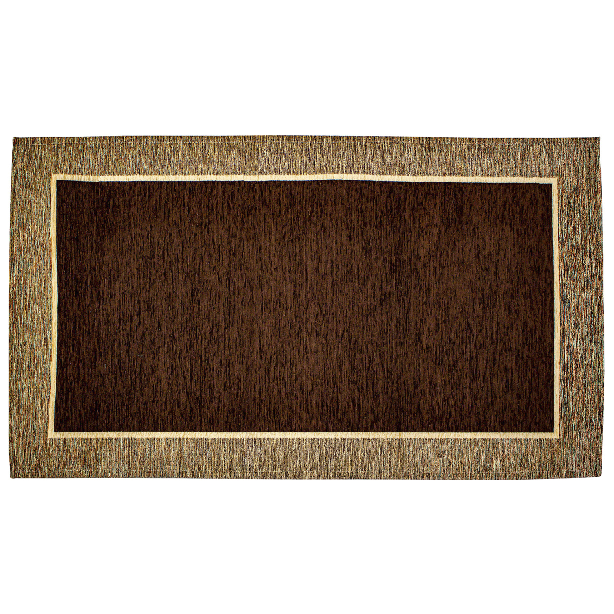 TAPPETO ARREDO DIS.ROMA MARRONE FONDENTE 65X300 CM CON ANTISCIVOLO