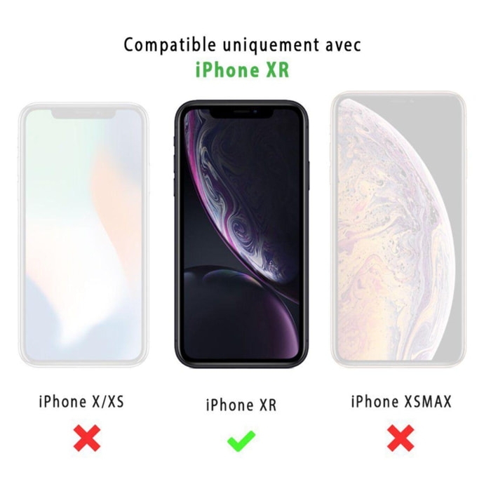 Coque iPhone XR 360 degrés intégrale protection avant arrière silicone transparente