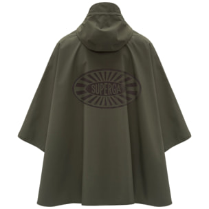 Giacche Superga Uomo Donna Verde Poncho Raggiera Logo