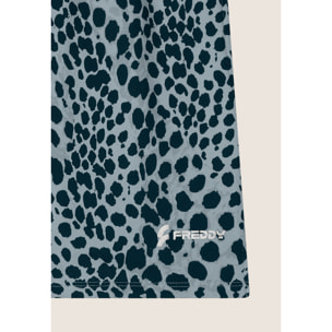Pantaloncini animalier regular fit in french terry