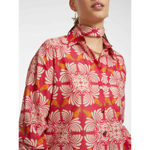 Elena Mirò - Camisa estampada - Fuchsia