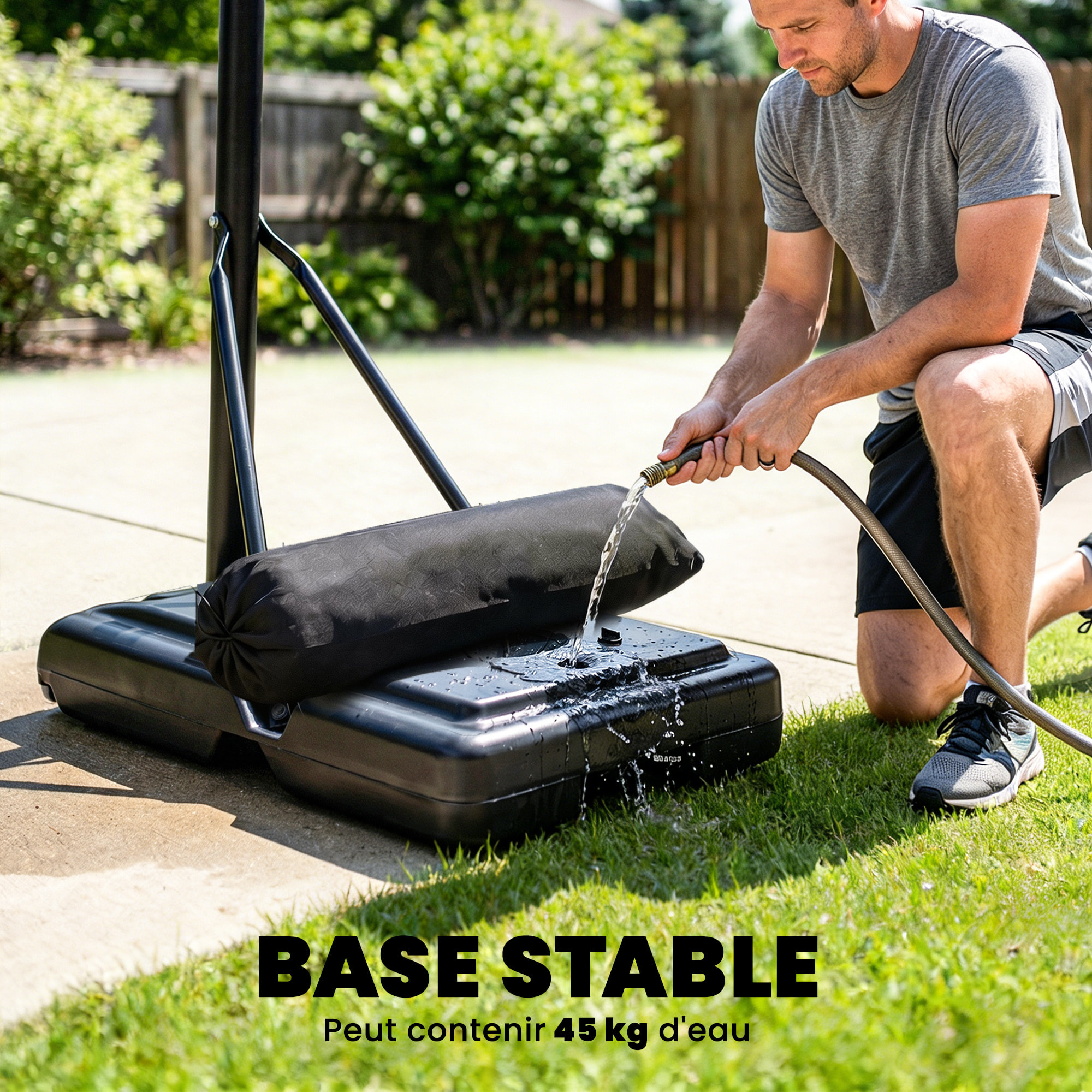 Panier de basketball sur pied mobile réglable H.1,35-3,05 m