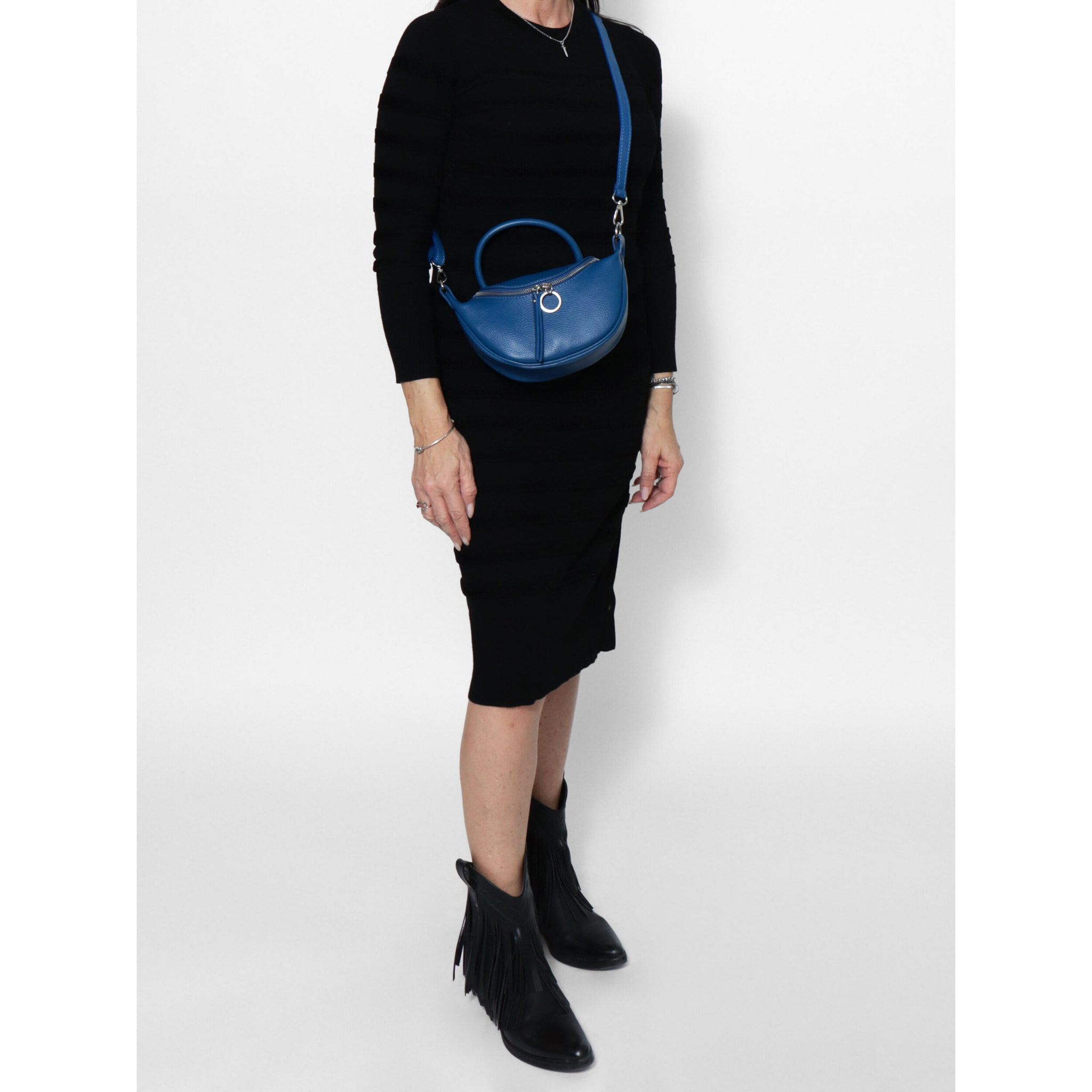 Borsa a mano Mae da donna In Vera pelle Made in Italy 26x13x8 cm