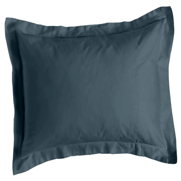 Taie Organic - 50% Chanvre 50% Coton Bio - Volant plat de 5 cm + rabat