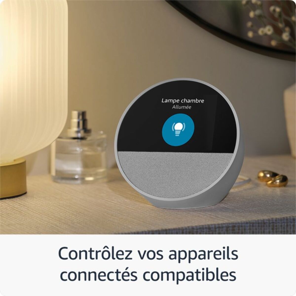 Assistant vocal AMAZON Echo Spot 2024 Blanc