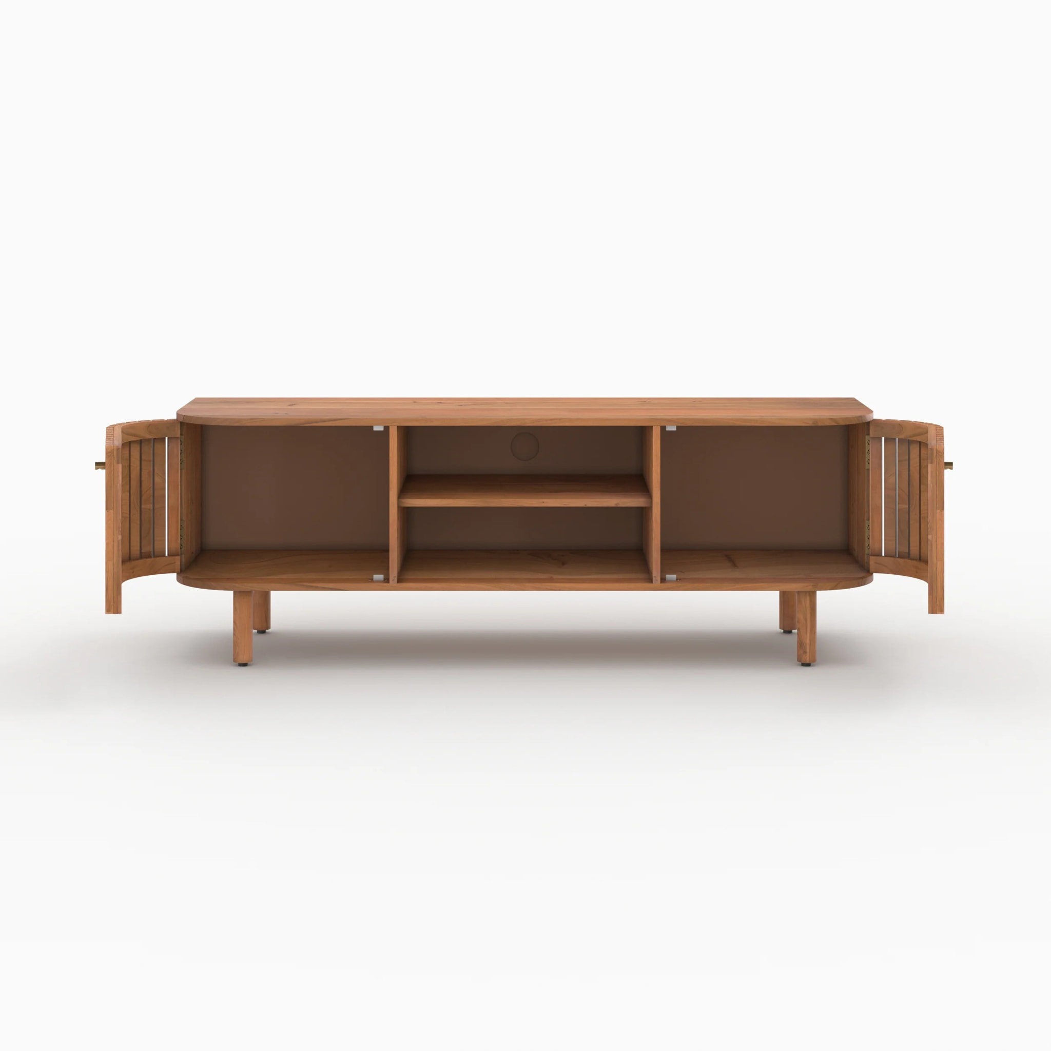 Meuble TV en bois d'acacia 145 cm - Paola