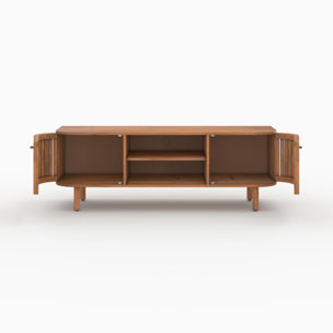 Meuble TV en bois d'acacia 145 cm - Paola