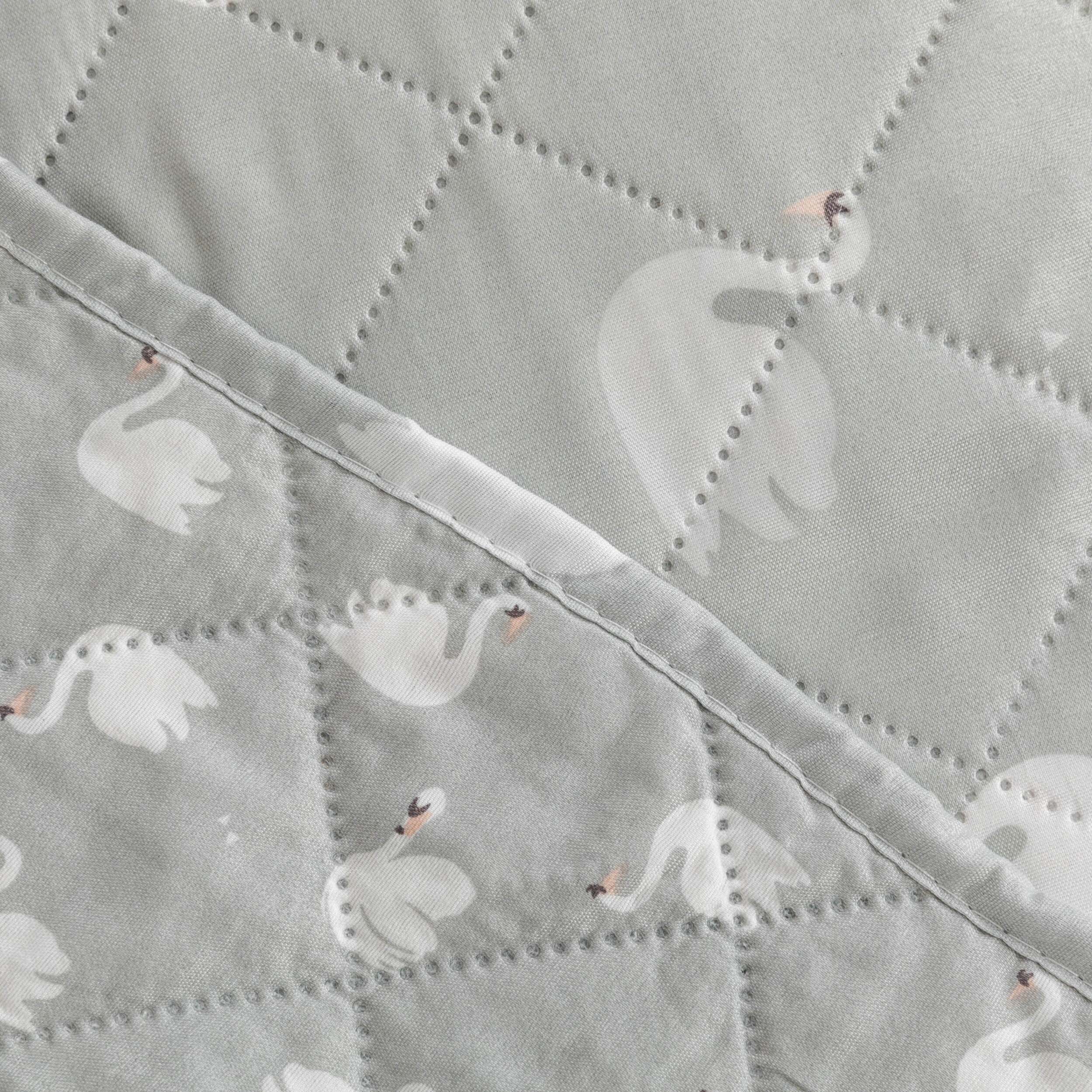 Colcha bouti Swan gris