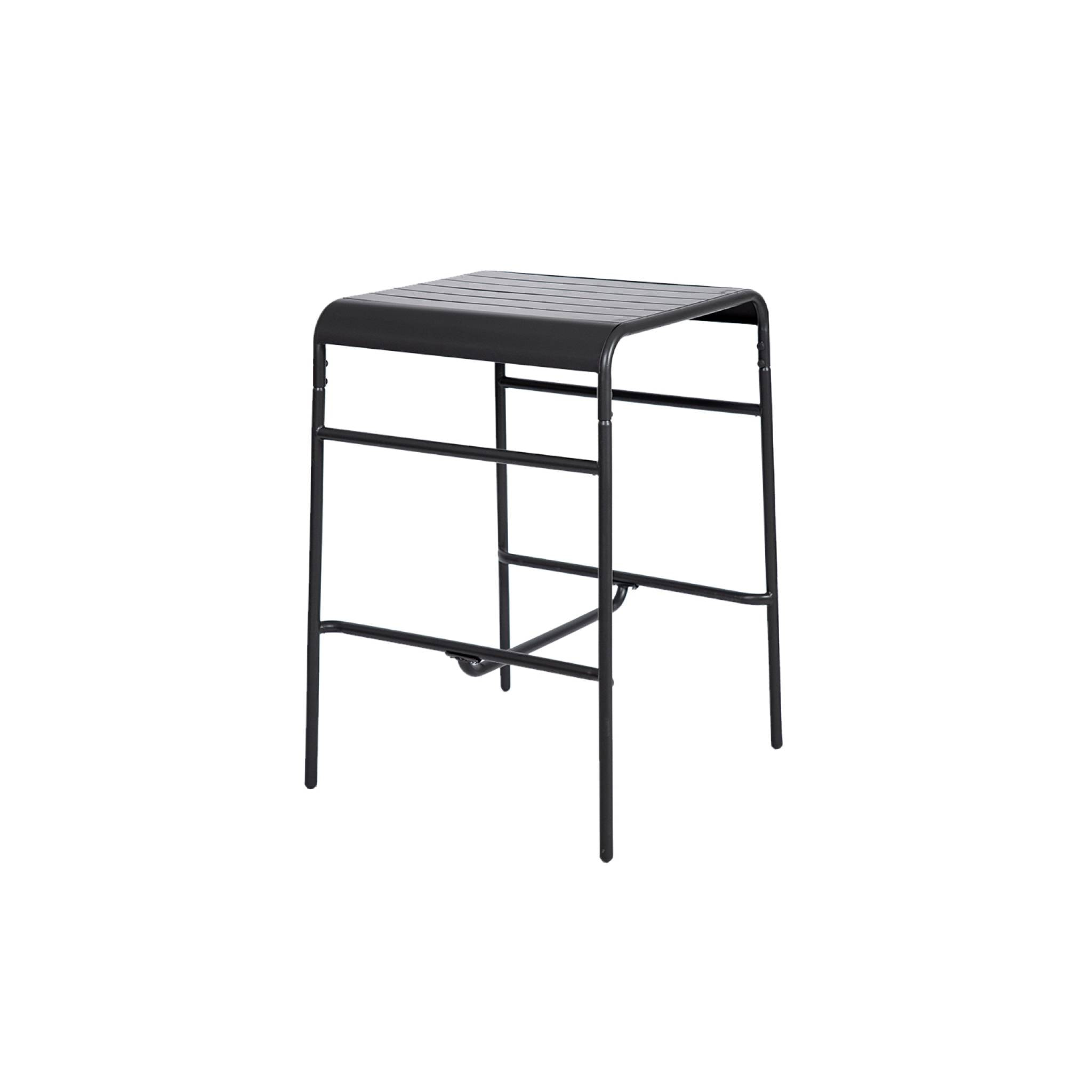 Table haute de jardin métal 2 places. anthracite. 70 x 70 x 95cm