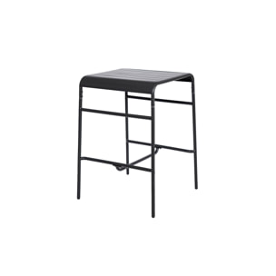 Table haute de jardin métal 2 places. anthracite. 70 x 70 x 95cm
