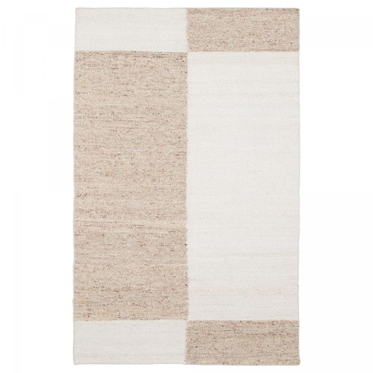 Tapis salon et chambre fait main en laine motif géométrique KATA