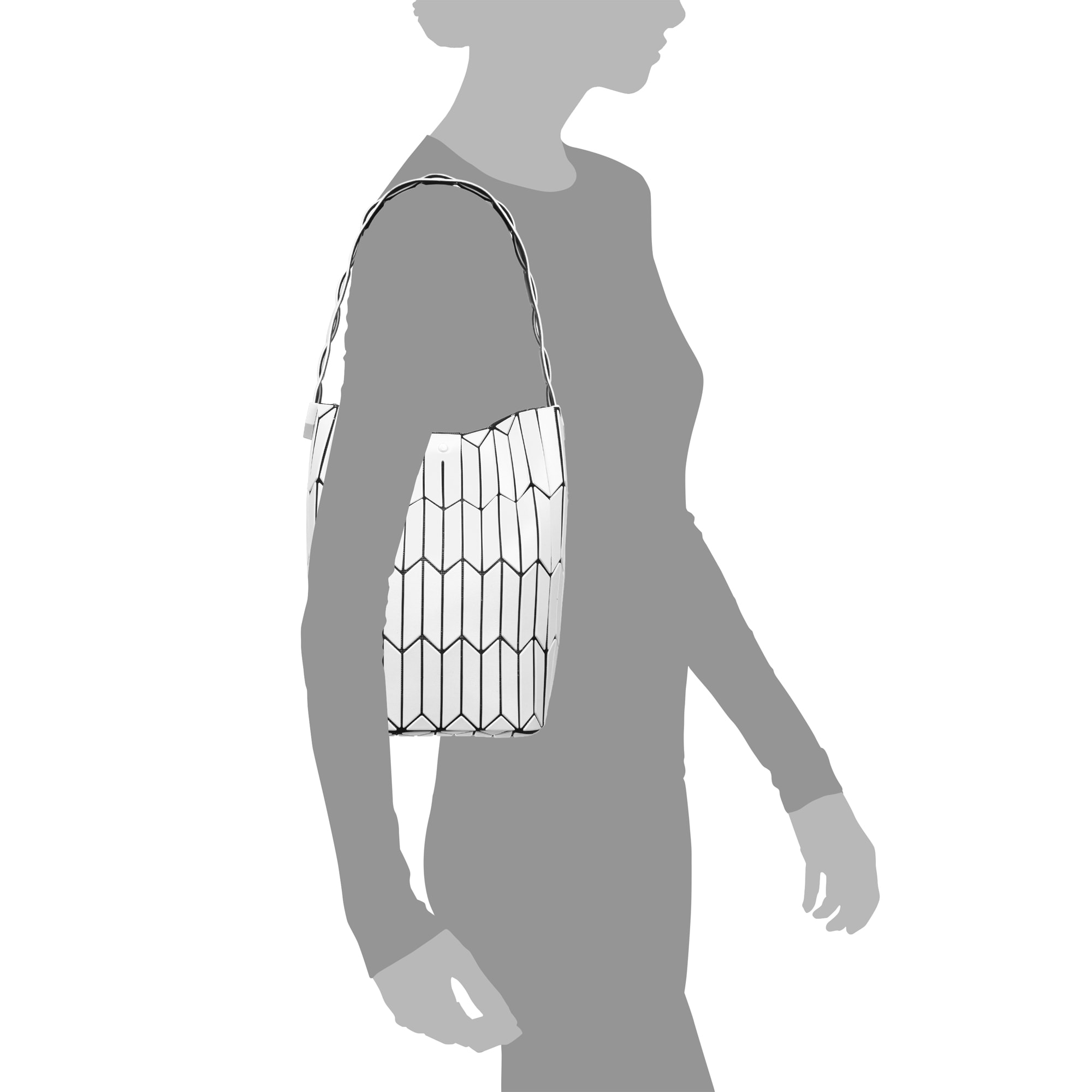 Arroscia bolso de hombro diseño geométrico.