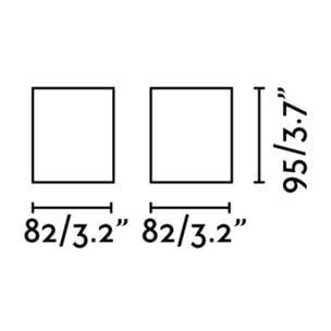 TECTO 2L GU10 Plafón negra