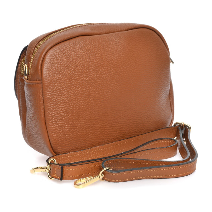 Borsa a tracolla Anna Luchini Cammello