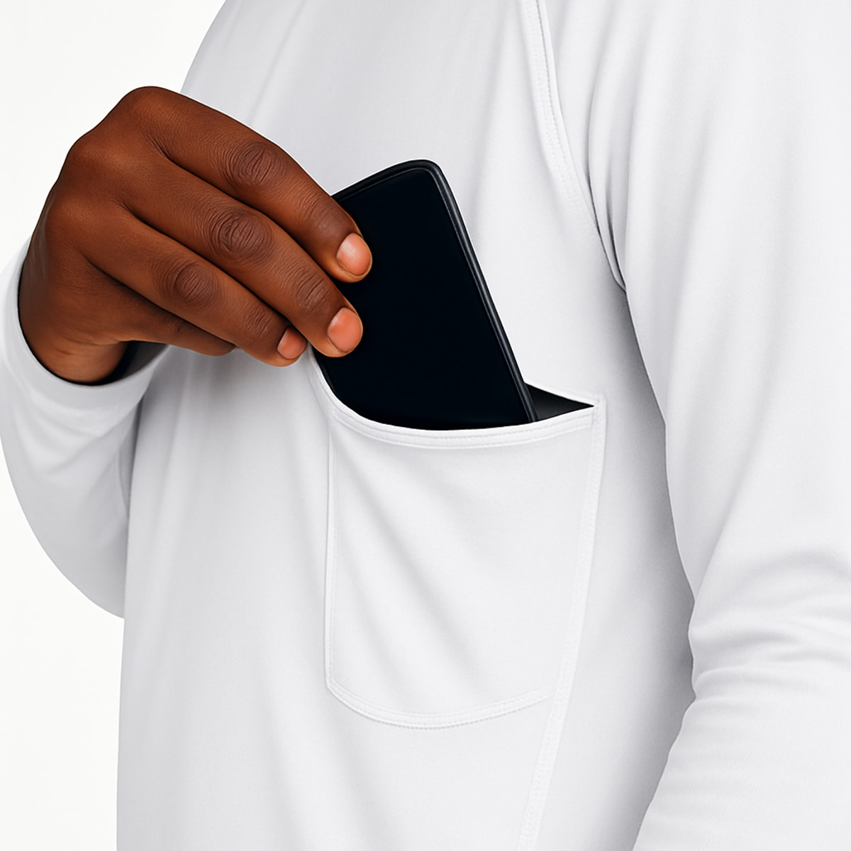 Sudadera ECOON modelo La diagonale des Fous en color Blanco