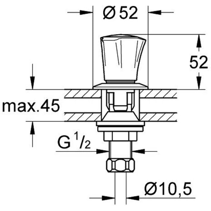 Paire de robinet pour bidet Costa L