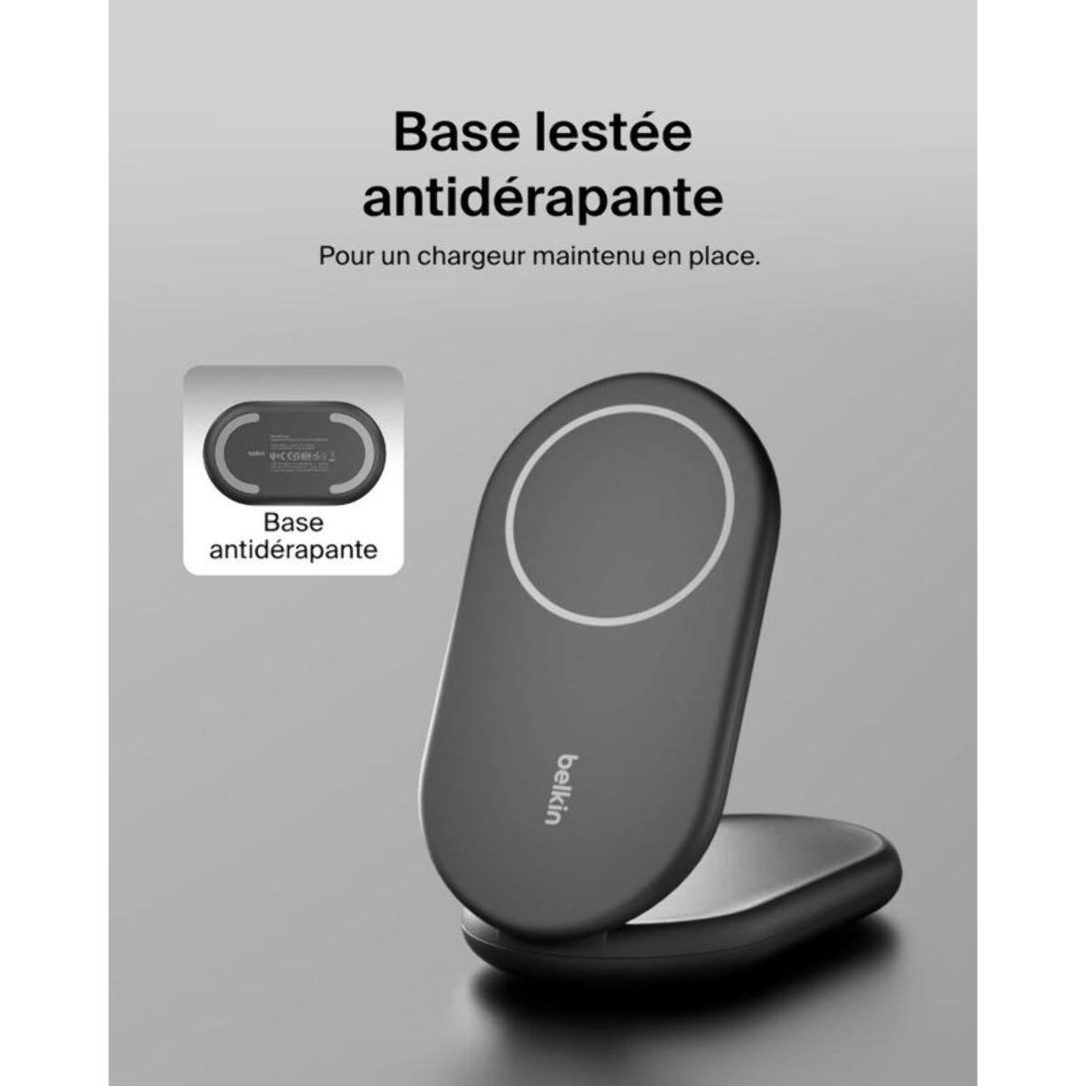 Chargeur induction BELKIN induction  15W noir