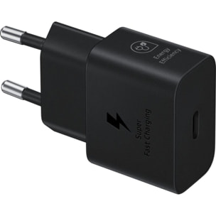 Chargeur secteur SAMSUNG Ultra rapide 25W USB-C Noir