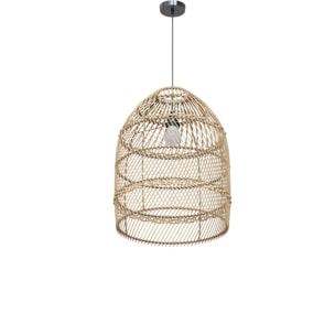 Abat-jour naturel pour suspension en rotin D36 cm - Huda