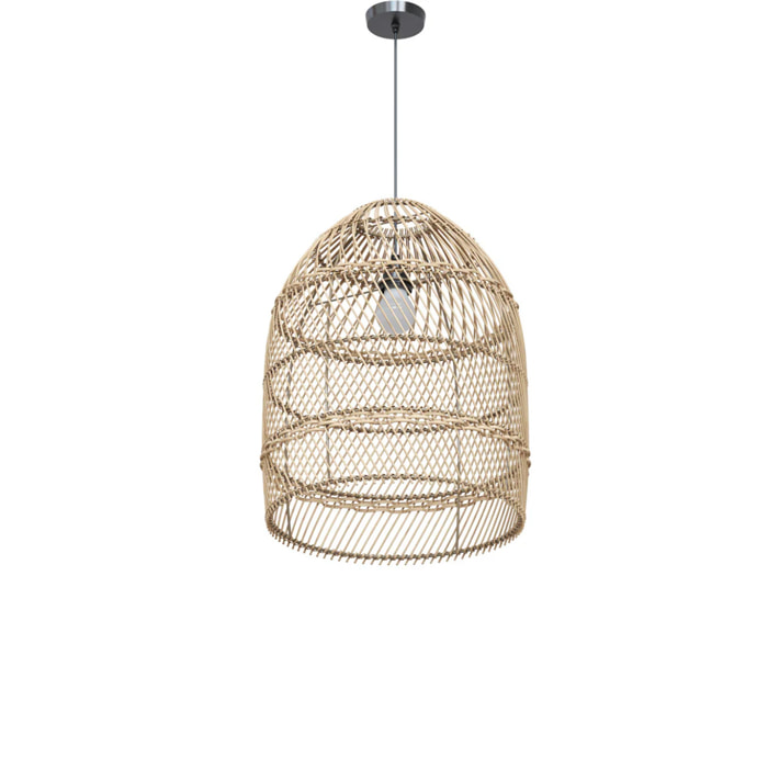 Abat-jour naturel pour suspension en rotin D36 cm - Huda