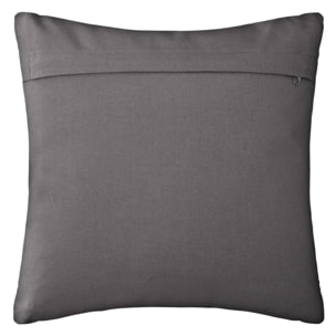 Coussin motifs "Otto" gris 38x38cm