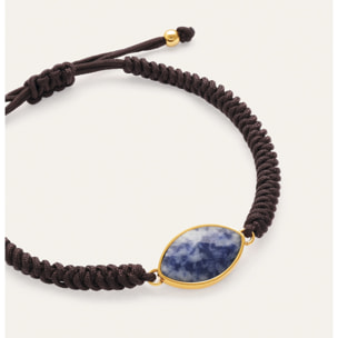Pulsera Alma Amulet Acero Baño Oro