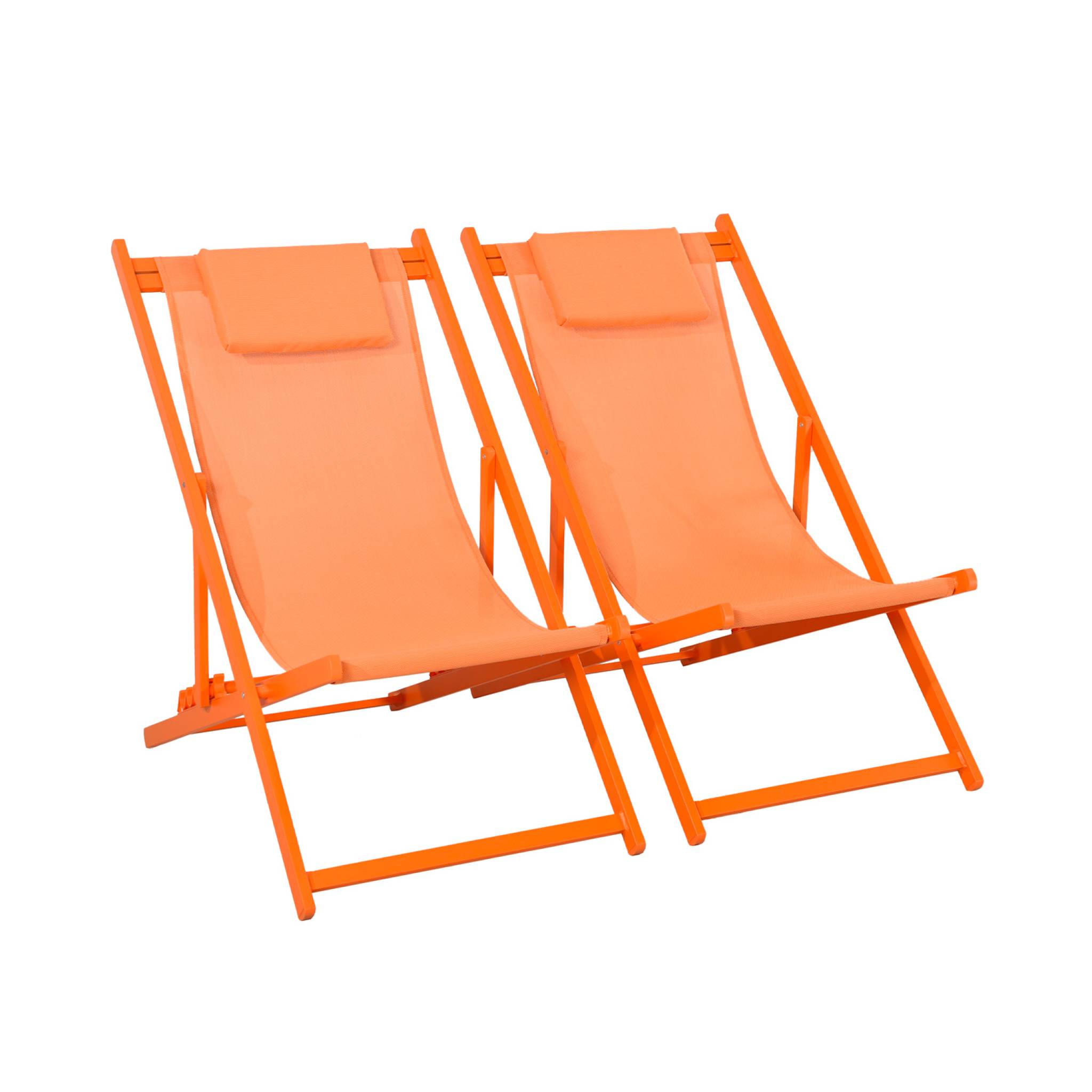 Bain de soleil aluminium multi positions (lot de 2) GAIA