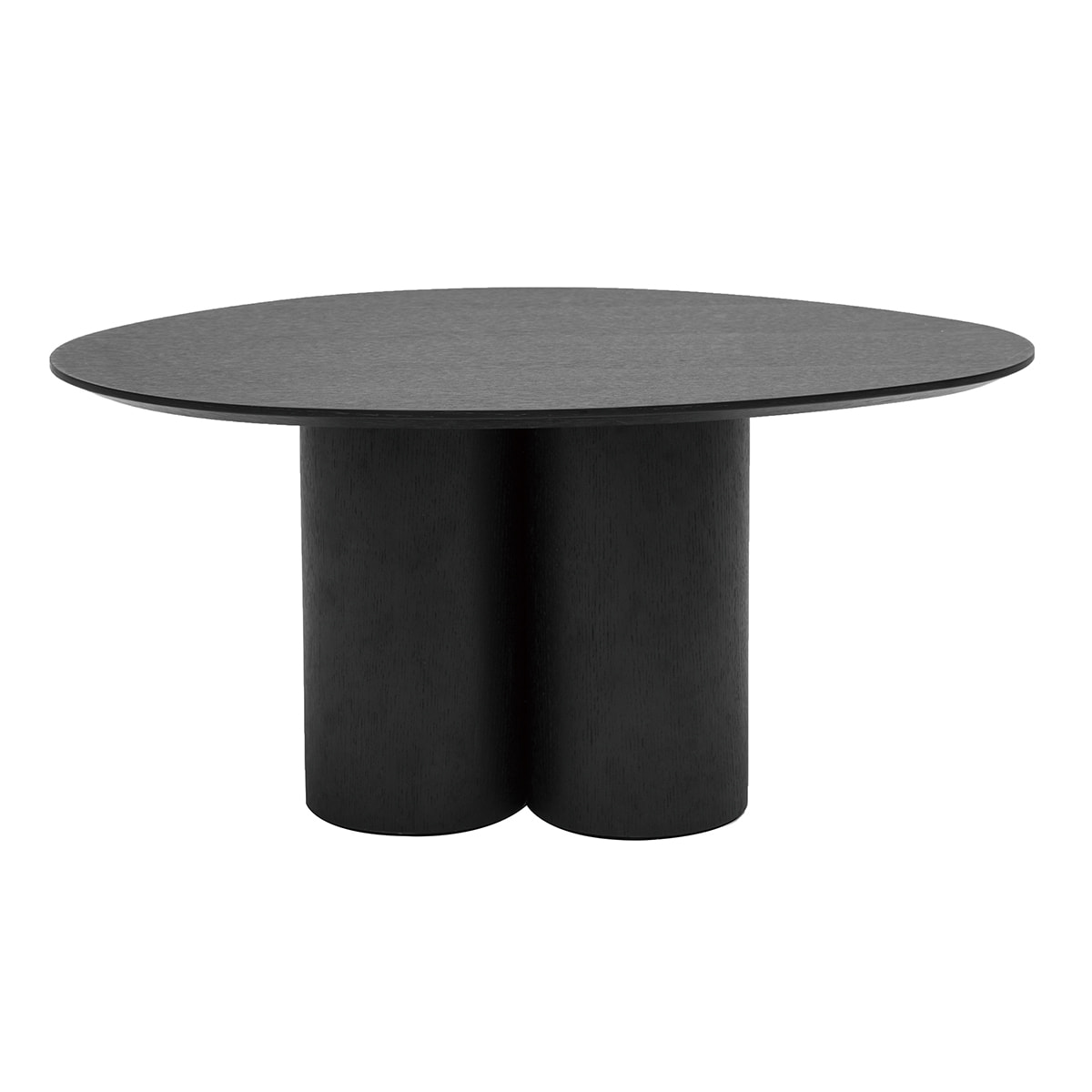 Table basse design bois noir L78 cm HOLLEN