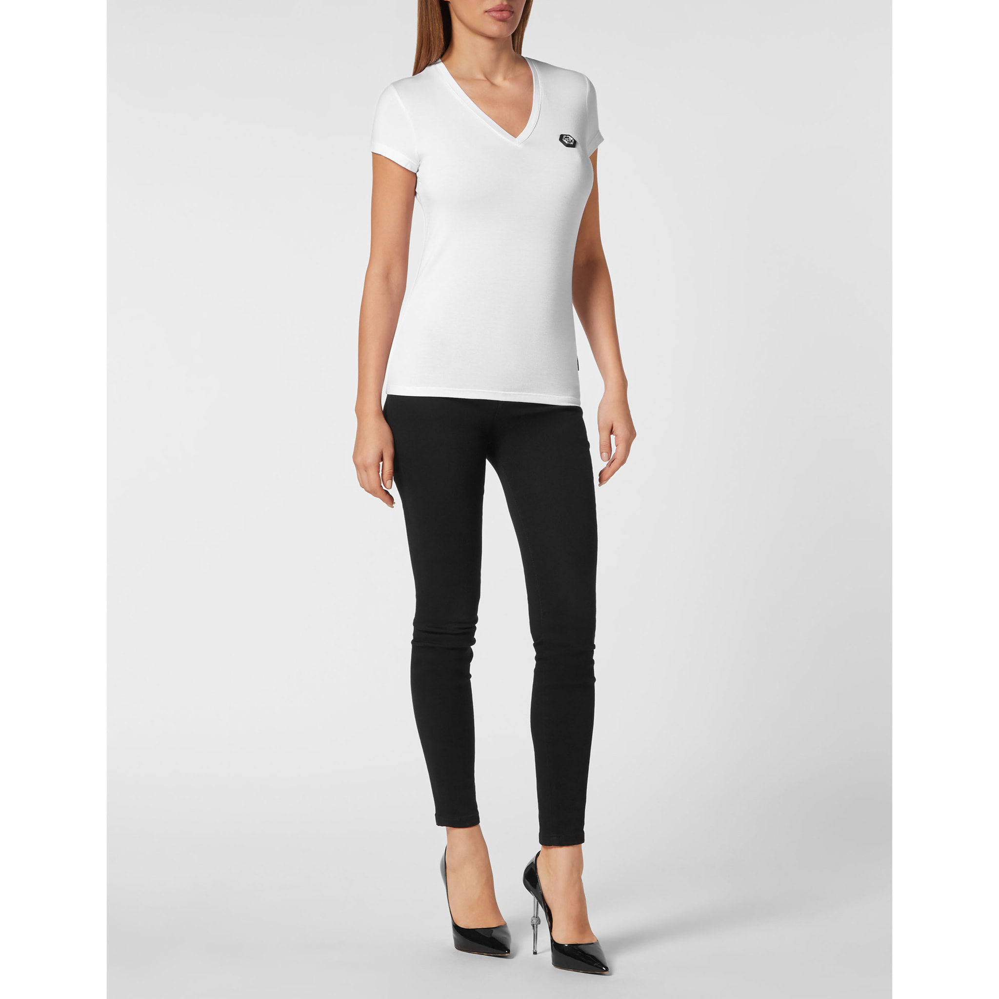 PHILIPP PLEIN Camiseta cuello pico