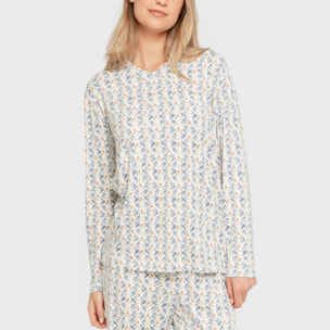 Pigiama lungo da donna eloina soft