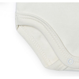 Body bebé manga larga bambula botones