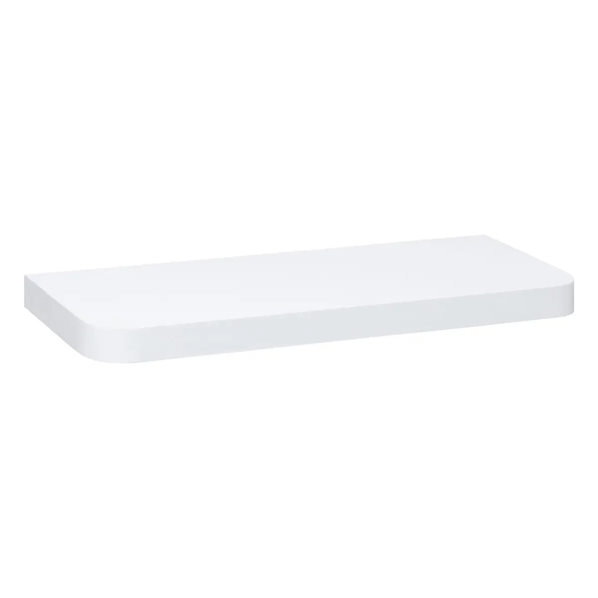 Étagère "Fixy" arrondie blanc 60x23,5cm