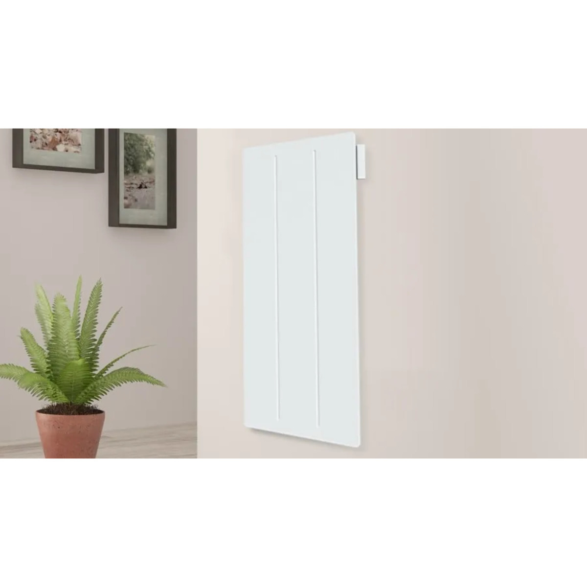 Radiateur Électrique Vertical LCD Céramique + Film Blanc 1500W