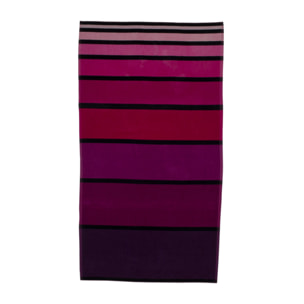 Telo Mare Spugna Jacquard Spiaggia Disegno Big Stripe