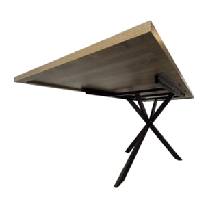 ENOLA Table extensible 8 personnes effet bois 200cm
