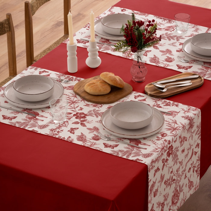 Chemin de table RUDOLPH ROUGE