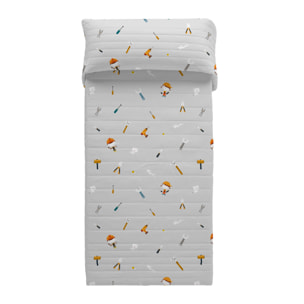 Haciendo el Indio - Colcha Bouti Estampada - Reversible - Infantil - 100% Algodón - 70 gr/m² - Herramientas