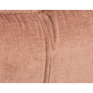 Mellow - fauteuil pivotant - en tissu - pieds en acier - Rose