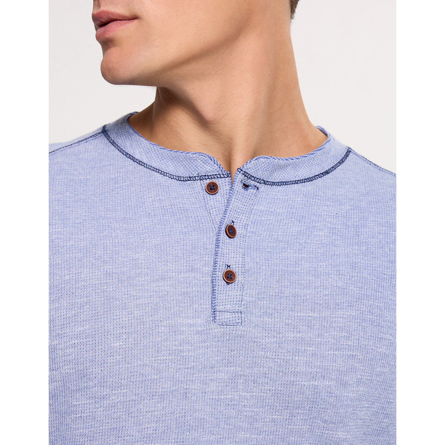 Camiseta Manga Larga Azul - Deary