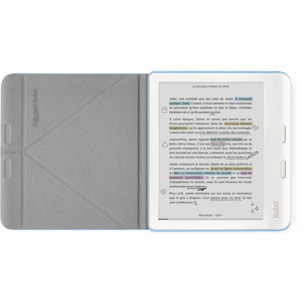 Pochette KOBO Libra Colour Sleepcover Bleu