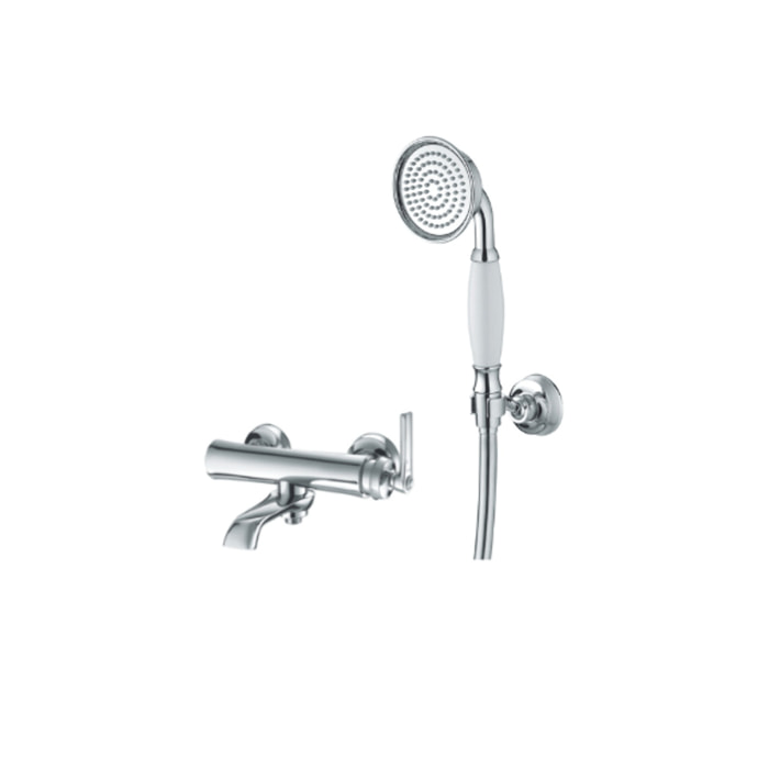 Mitigeur bain douche avec pommeau de douche et support Paini Lady's Chrome