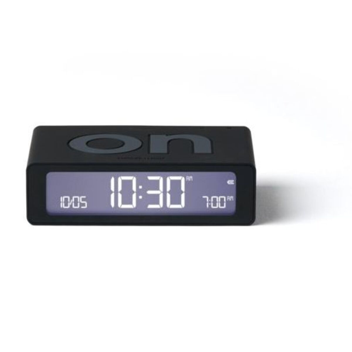 Réveil LEXON Flip Mini de Voyage Rechargeable Noir