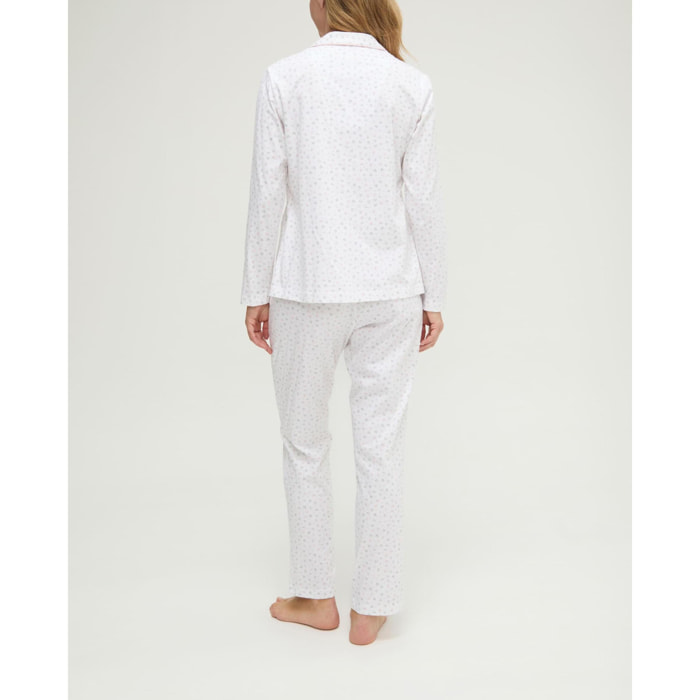 Pijama mujer de florecitas abierto
