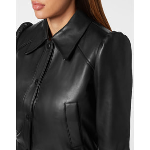 PHILIPP PLEIN Leather Bomber